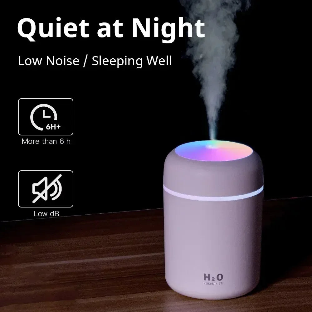 Humidificador LED rosa