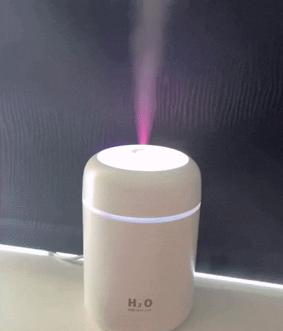 Humidificador LED rosa